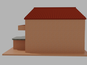 Large family house exterior and interior design 3D Model