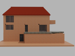 Large family house exterior and interior design 3D Model
