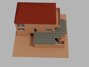 Large family house exterior and interior design 3D Model