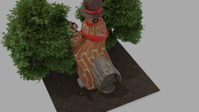 Dreams house 3D 모델 .c4d .max .obj .3ds .fbx .stl .blend 