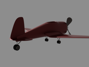 Cartoon Plane 3D Model