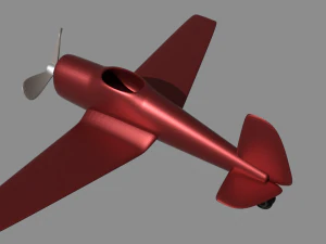 Cartoon Plane 3D Model