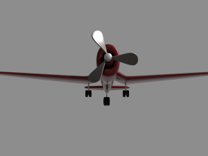 Cartoon Plane 3D Model