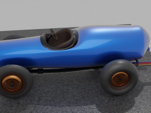 Retro roadster Modelo 3D