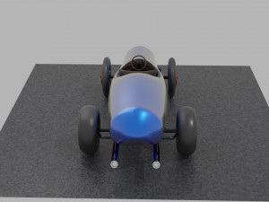 Retro roadster Modelo 3D