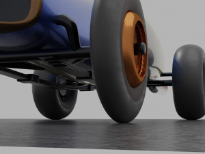 Retro roadster Modelo 3D