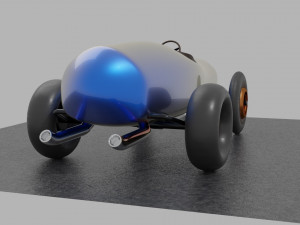 Retro roadster Modelo 3D