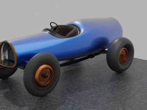 Retro roadster Modelo 3D