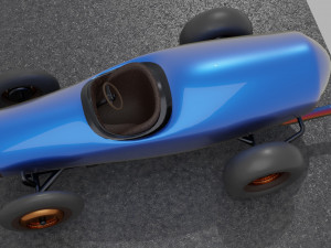 Retro roadster Modelo 3D
