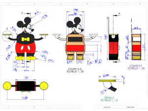 Commode Mickey 3D Model