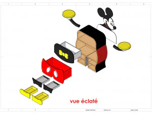 Commode Mickey 3D Model