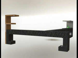 Comptoire cafe bar-coffee bar counter 3D Model