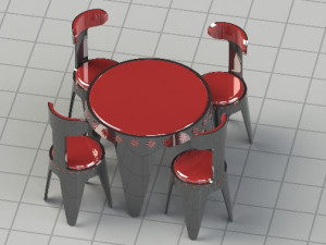Dinner table Model 3D