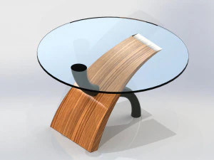 Traditional dinner table 3D Model