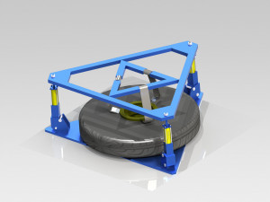 Dumper wheel take-off system 3D मॉडल