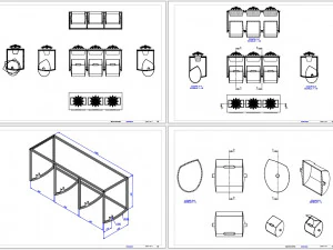 3 Recycling Containers 3D Model