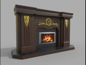 Fireplace 3D Model