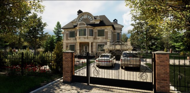 Kottage 3D मॉडल .c4d .max .obj .3ds .fbx .stl .blend 