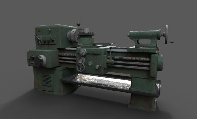LATHE 3D-Modell .c4d .max .obj .3ds .fbx .stl .blend 