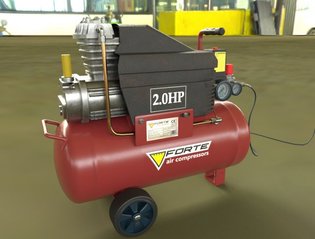 Compressor 3D 모델 .c4d .max .obj .3ds .fbx .stl .blend 