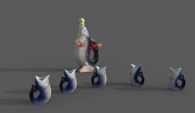FishSSSR 3D 모델 .c4d .max .obj .3ds .fbx .stl .blend 