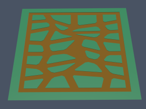 Low poly map for game 3D Model