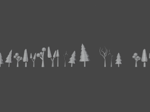 Low poly map for game 3D Model