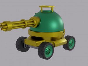 Tank on wheels Modèle 3D
