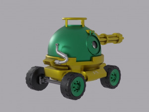 Tank on wheels Modèle 3D