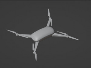 Plants and dron 3D Модель