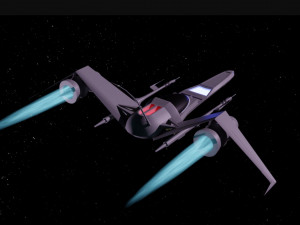 Space ship 3D 模型