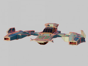 Space ship 3D 모델