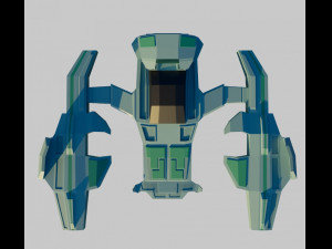 Space ship 3D 모델