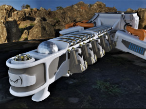 Space ship 3D 모델