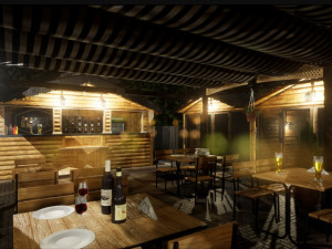 Cafe 3D Модель