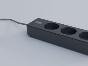 Alarm clock and rosette Modello 3D