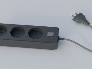 Alarm clock and rosette 3D Model