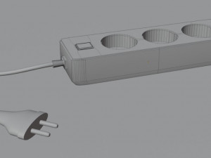 Alarm clock and rosette 3D Model