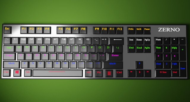 Keyboard and mouse 3D Модель .c4d .max .obj .3ds .fbx .stl .blend 
