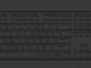 Keyboard and mouse 3D Модель