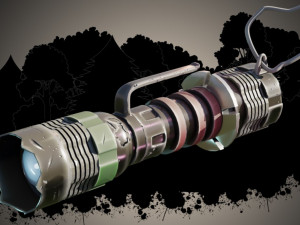 Luminaire and Stylized flashlight 3D Model