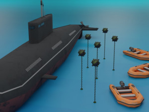 Embron Speed Boat and water transport-marine Model 3D