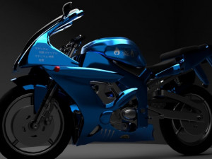 Sport car lamborgini huracan and motorcycle Modelo 3D