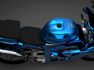 Sport car lamborgini huracan and motorcycle Modelo 3D