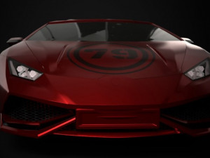 Sport car lamborgini huracan and motorcycle Modelo 3D
