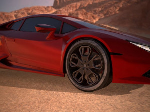 Sport car lamborgini huracan and motorcycle Modelo 3D