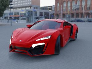 Lykanhypersport and Opel Speedster 3D Model
