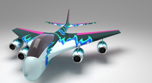 Stunt jet and helicopter Modelo 3D .c4d .max .obj .3ds .fbx .stl .blend 