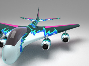 Stunt jet and helicopter 3D Модель