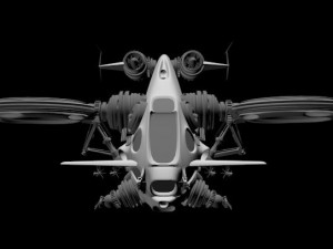 Stunt jet and helicopter Modelo 3D
